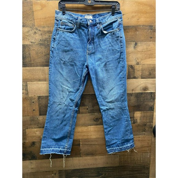 Free People Distressed End‎ Jeans Size 28W - Picture 1 of 3
